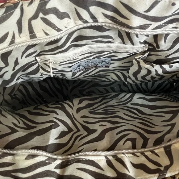 NWT Sun & Sand Natural Fiber Straw Woven Beach Tote Bag Pristine Quiet Luxury - Picture 5 of 9